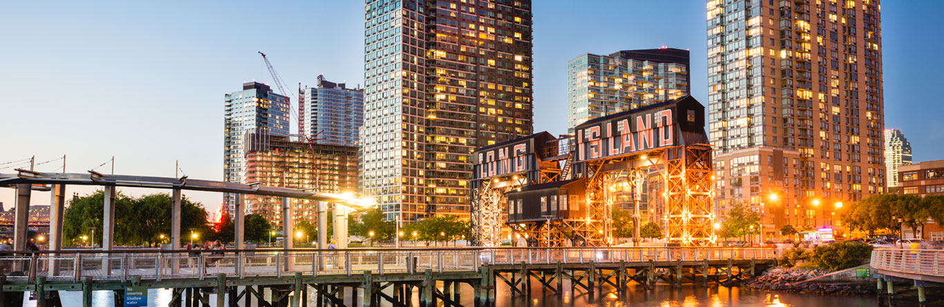 Long Island city from river